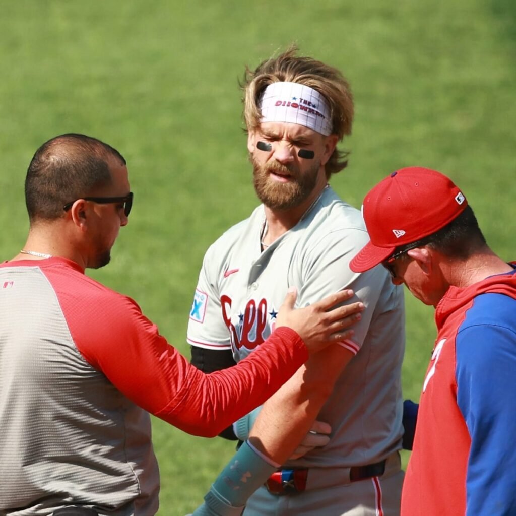 Preocupación en los Phillies: Bryce Harper enciende las alarmas por molestias en la rodilla